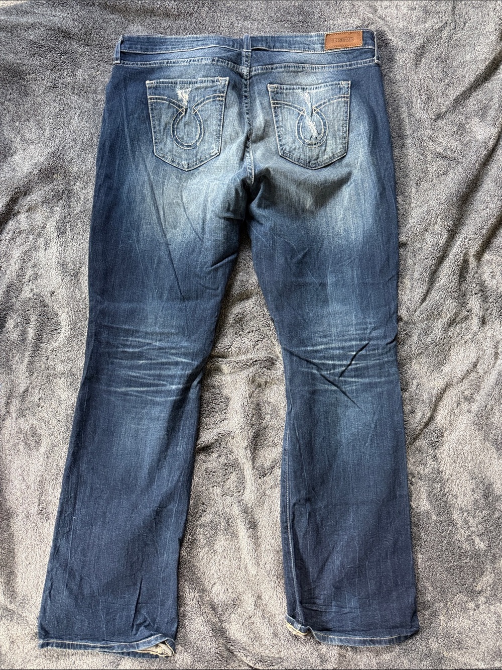 Big Star Maddie. Classic Dark Blue Denim Jeans - Faded Wash